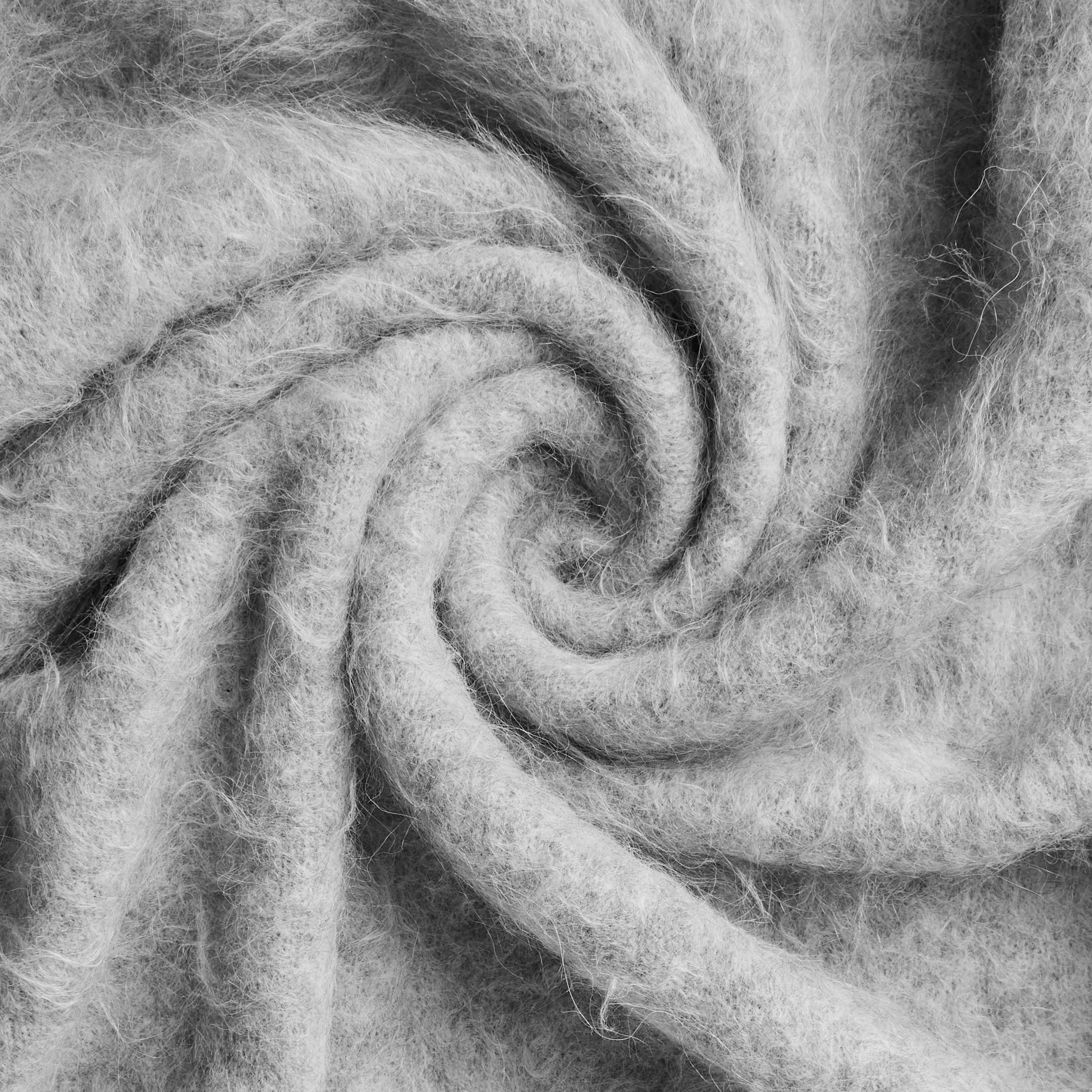 Alpaca Zip Funnel Knit Sweater - Image 3