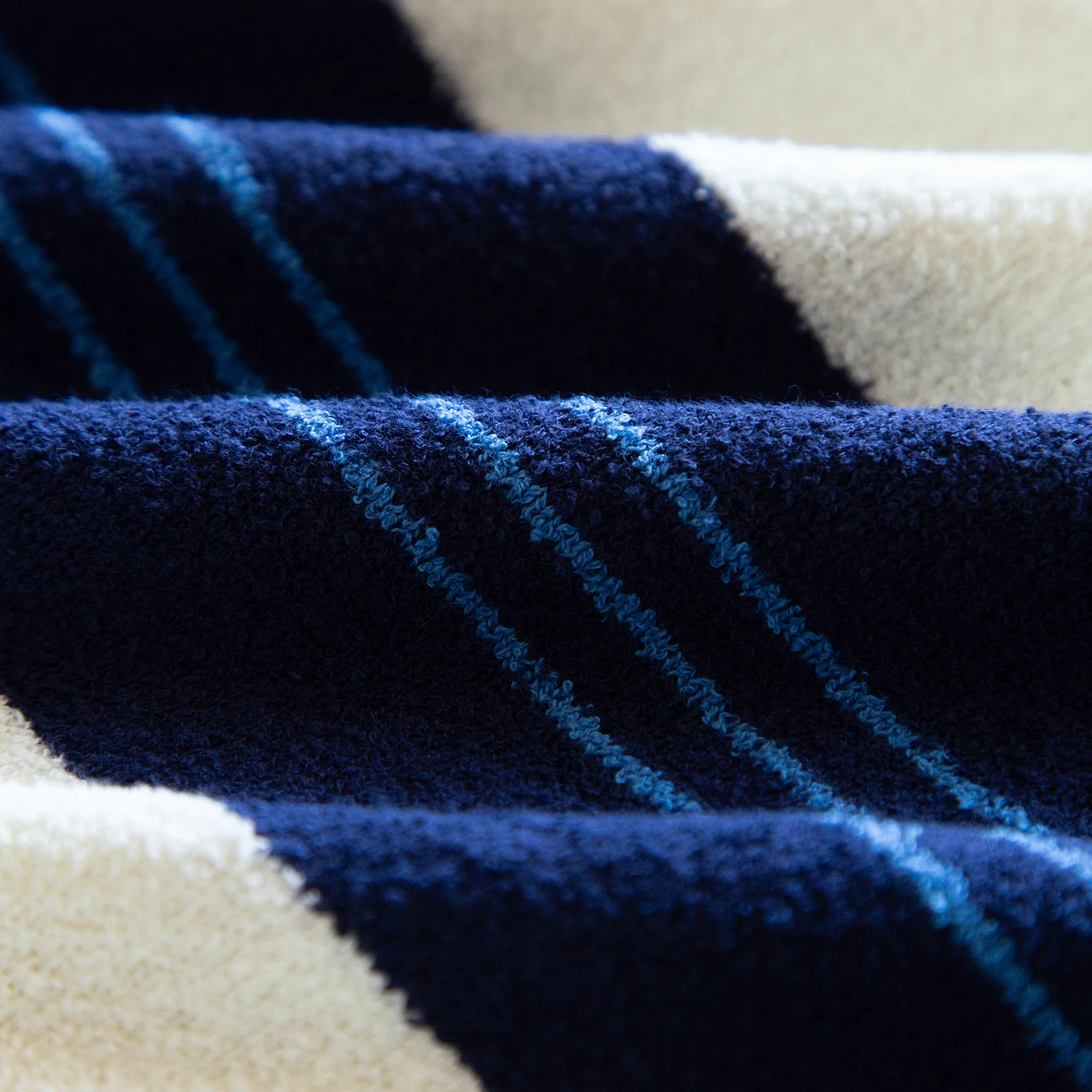 Boucle Knit Striped Sweater - Image 2