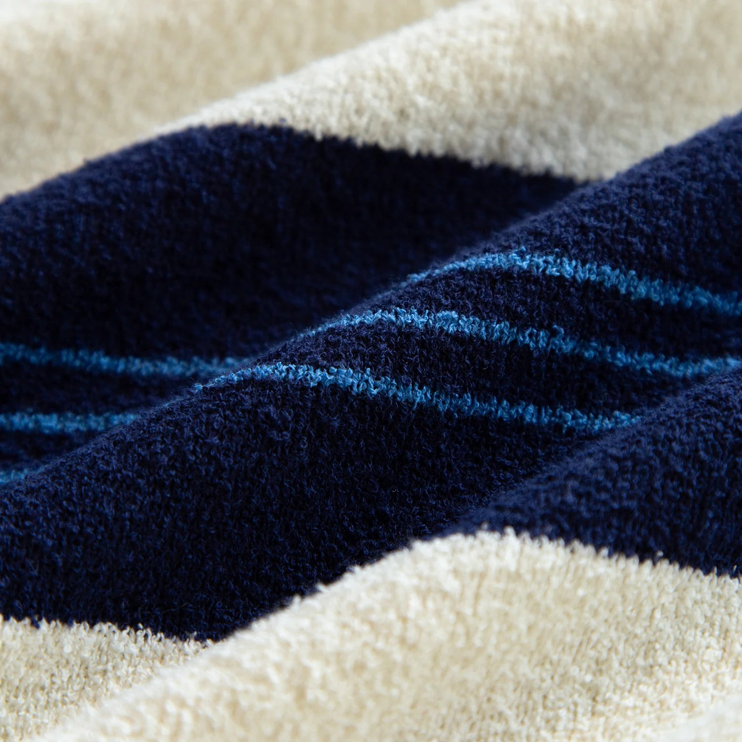 Boucle Knit Striped Sweater - Image 3
