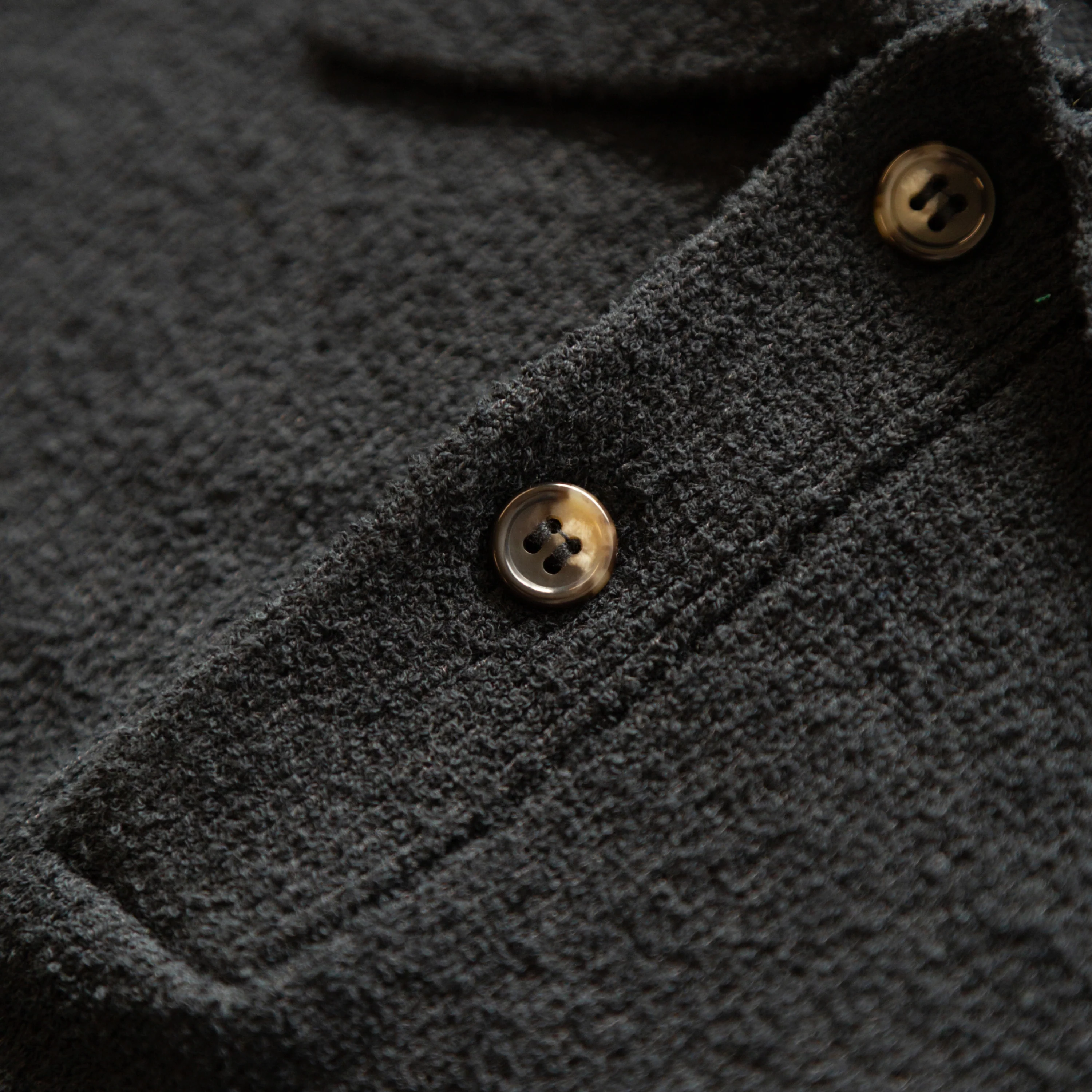 Boucle Hover Longsleeve Knit Polo - Image 3