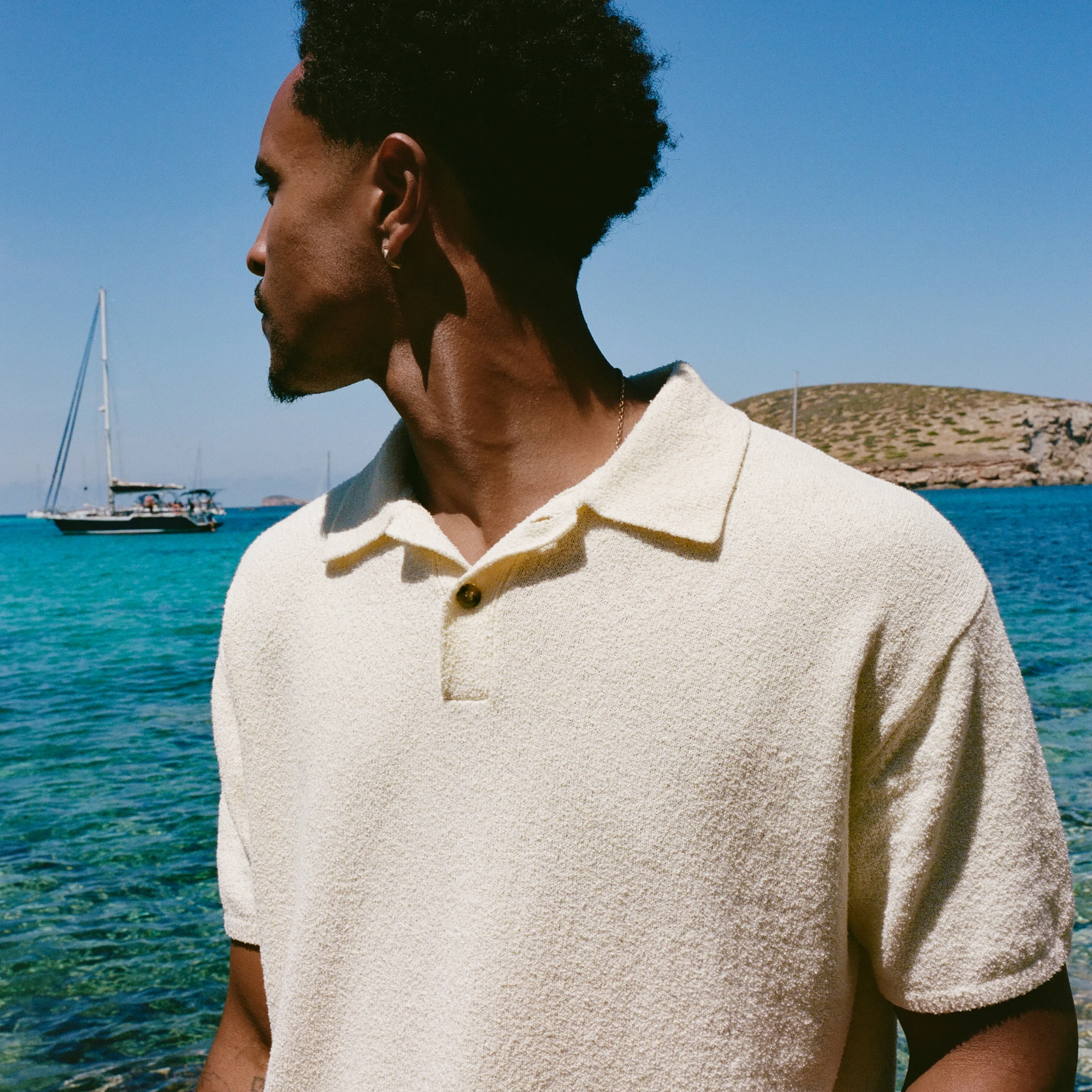 Boucle Shortsleeve Polo Shirt - Image 7