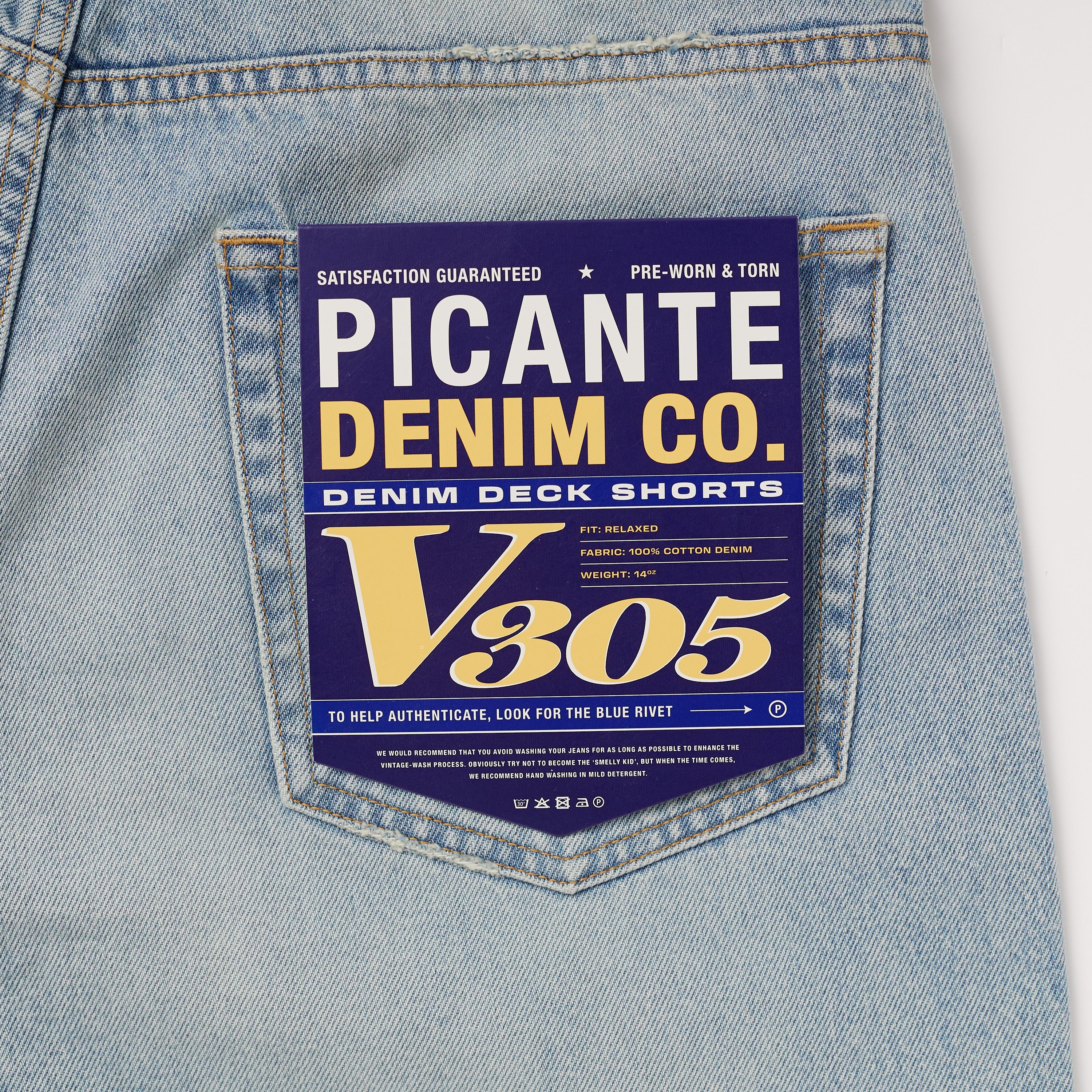 Denim Deck Shorts V305 - Image 7
