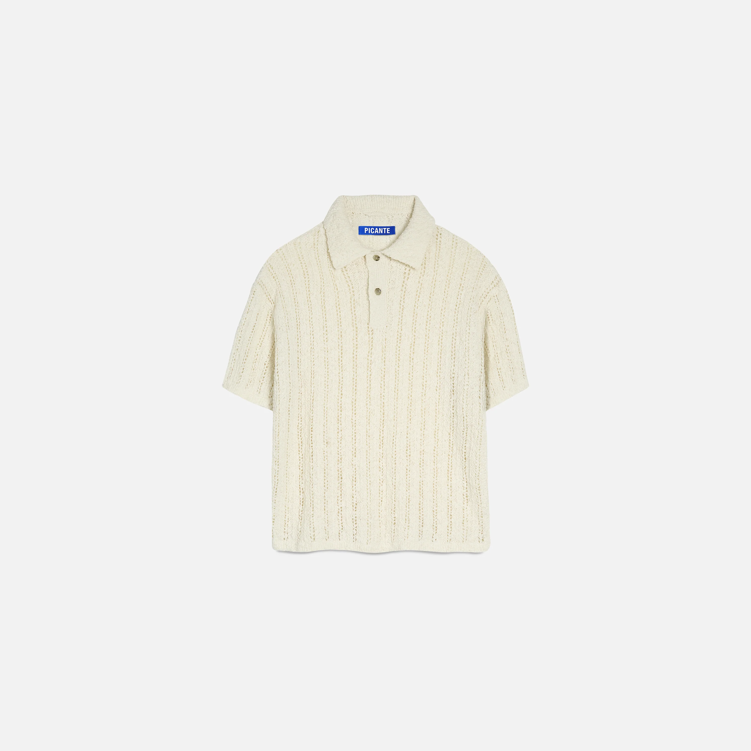 Pointelle Polo Shirt
