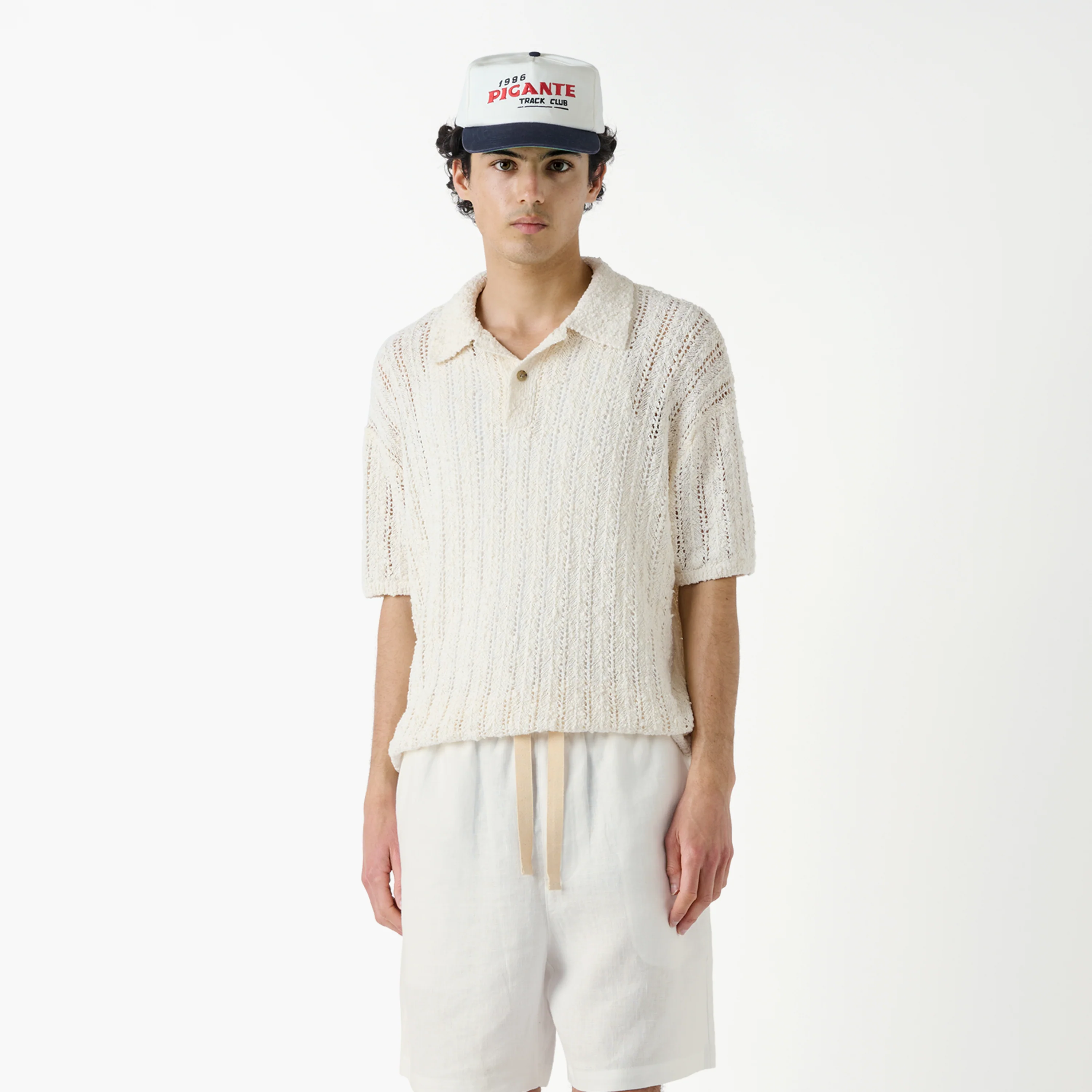 Pointelle Polo Shirt - Image 2