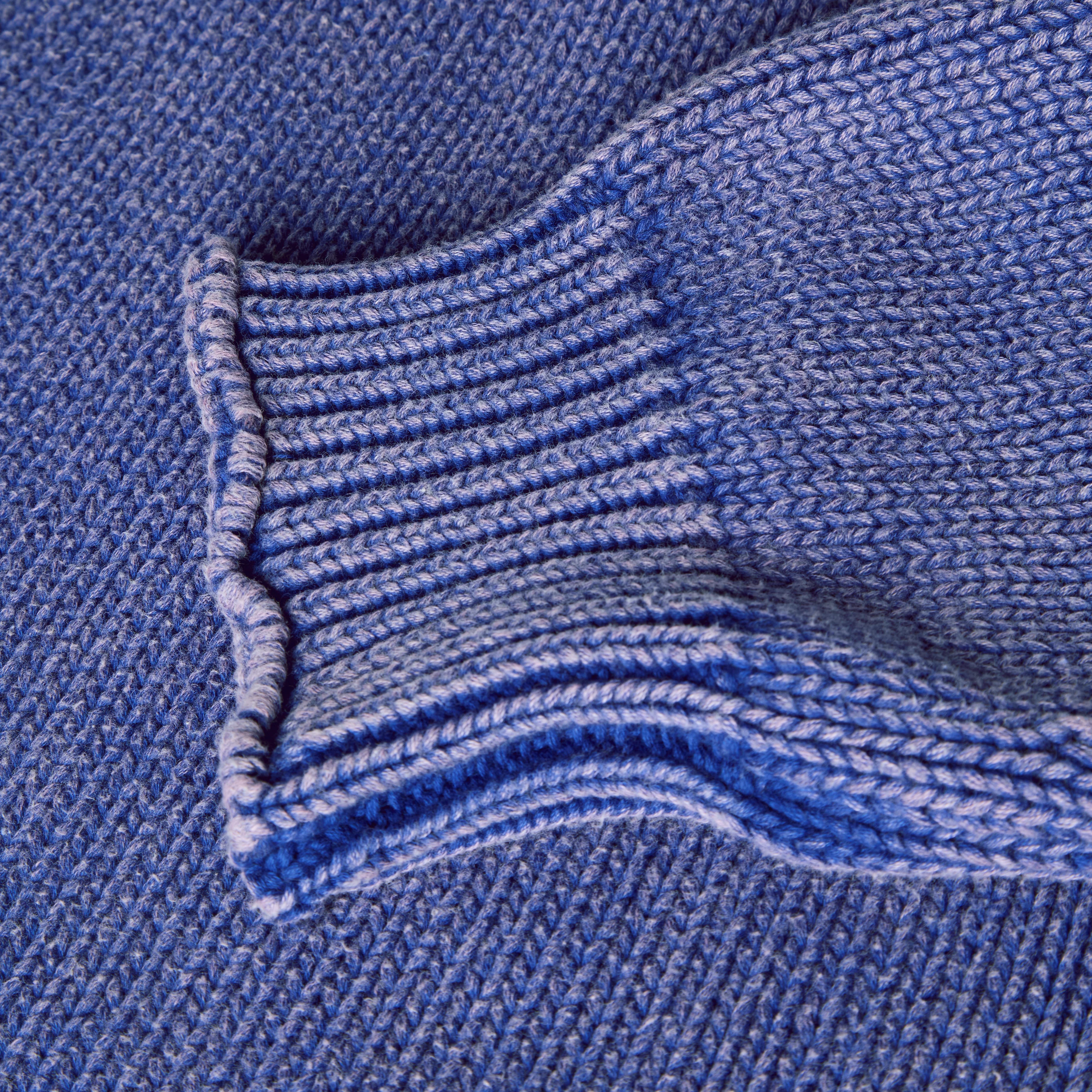 Washed Raw Edge Roll-Neck Sweater - Image 5