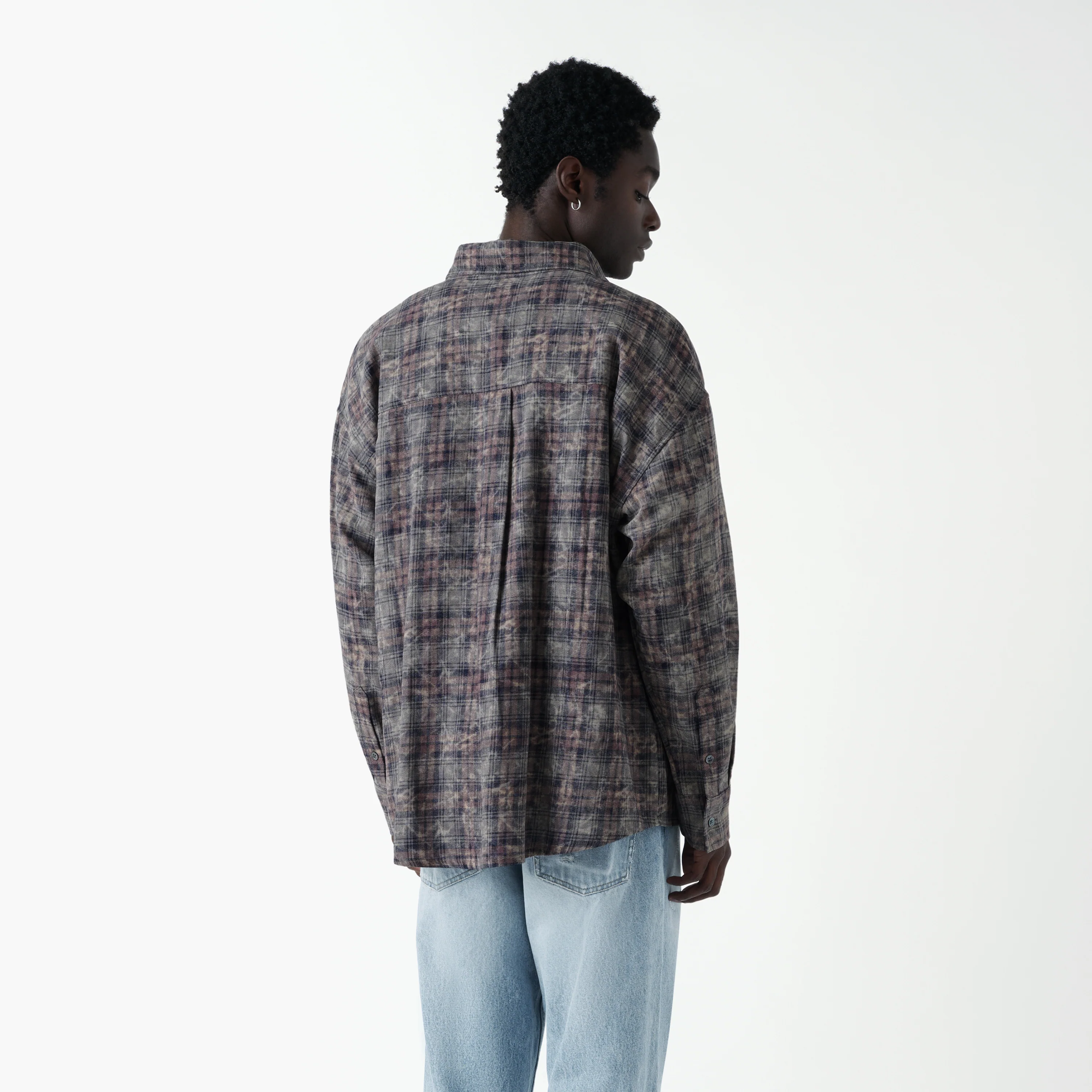 Rocco Shirt Bleached Check - Image 4