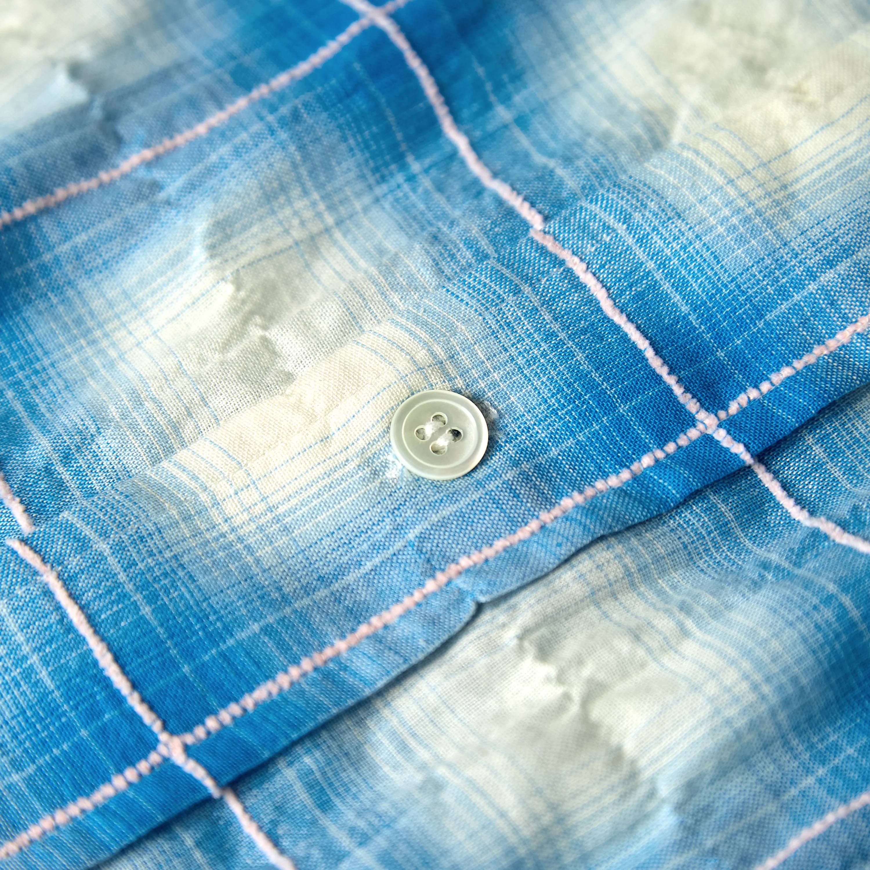 Rocco Shirt Threadlight Crinkle Check - Image 6
