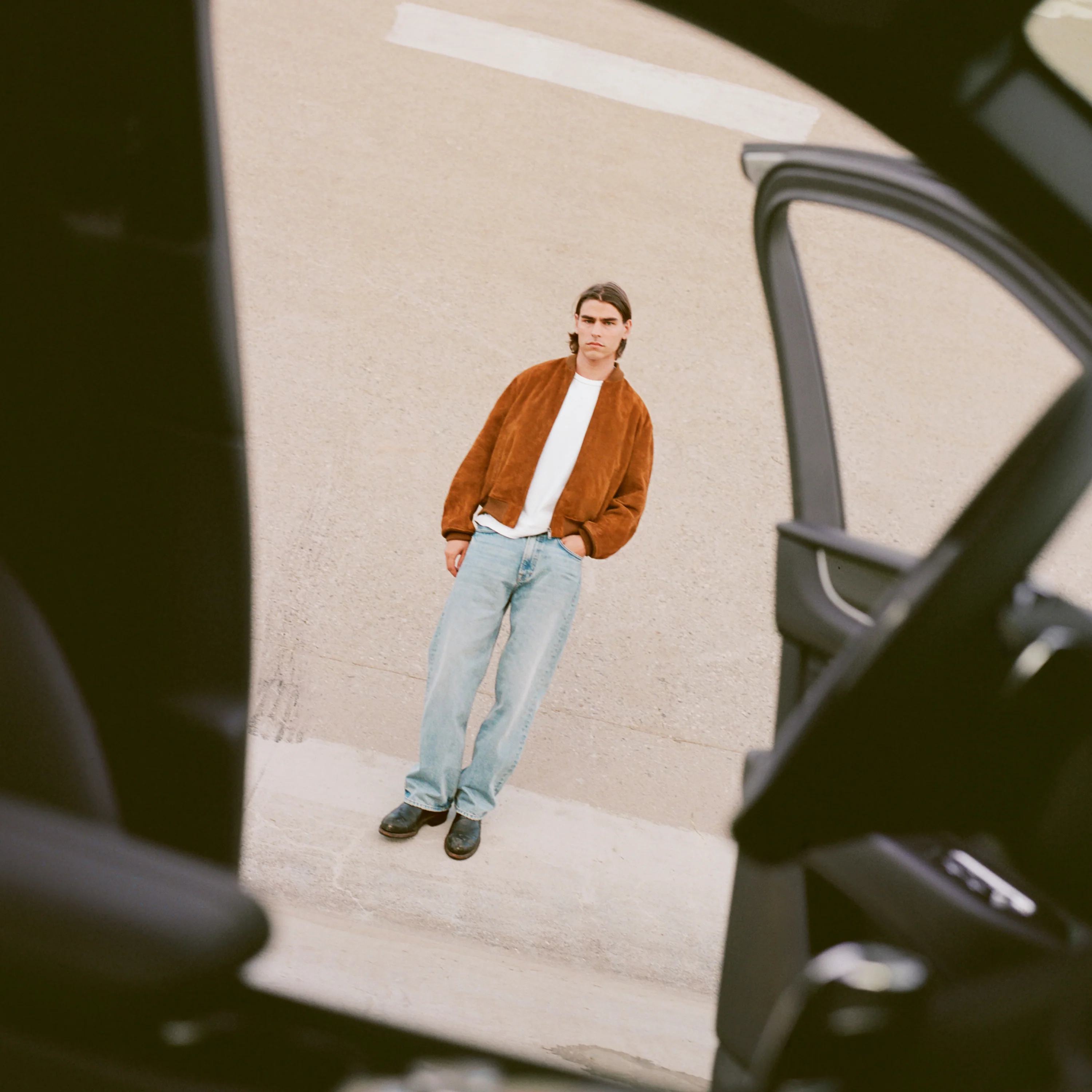 Suede Bomber Jacket - Image 9